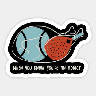 Funny Padel Thanksgiving Sticker